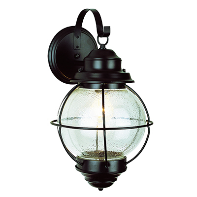 Trans Globe Lighting 69904 BK 1 Light Coach Lantern in Black